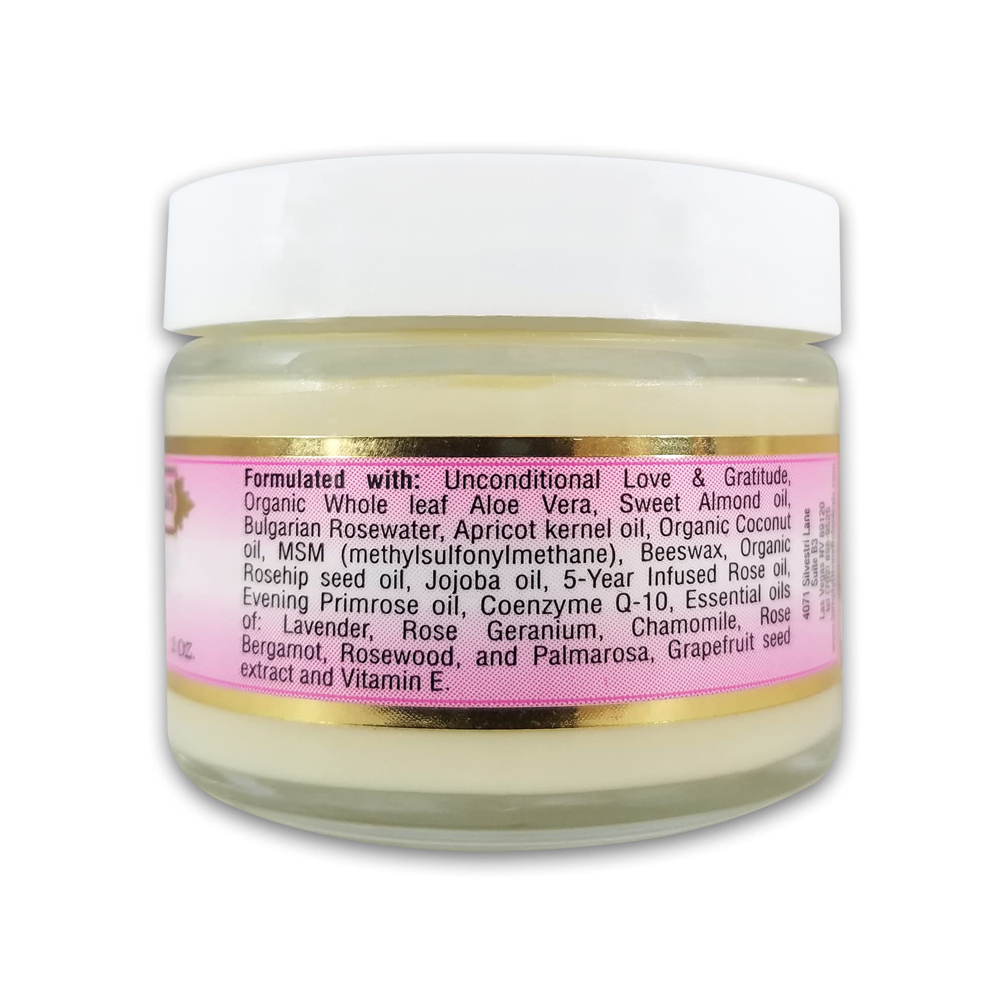 Simply Divine Botanicals Creme de Rose Heavenly Facial Moisturizer - Natural & Organic Face Cream (2 oz)