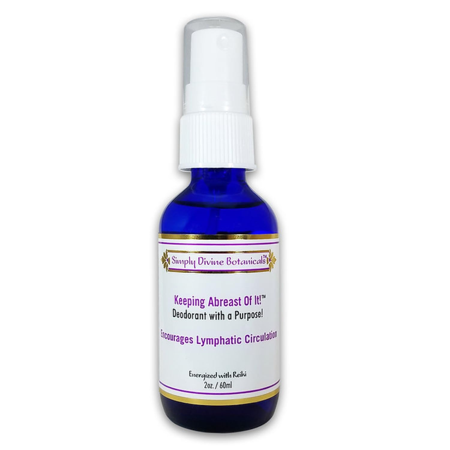 Simply Divine Botanicals Crystal Ally Natural Deodorant Spray – Angstrom Zinc & Silver, 2 oz