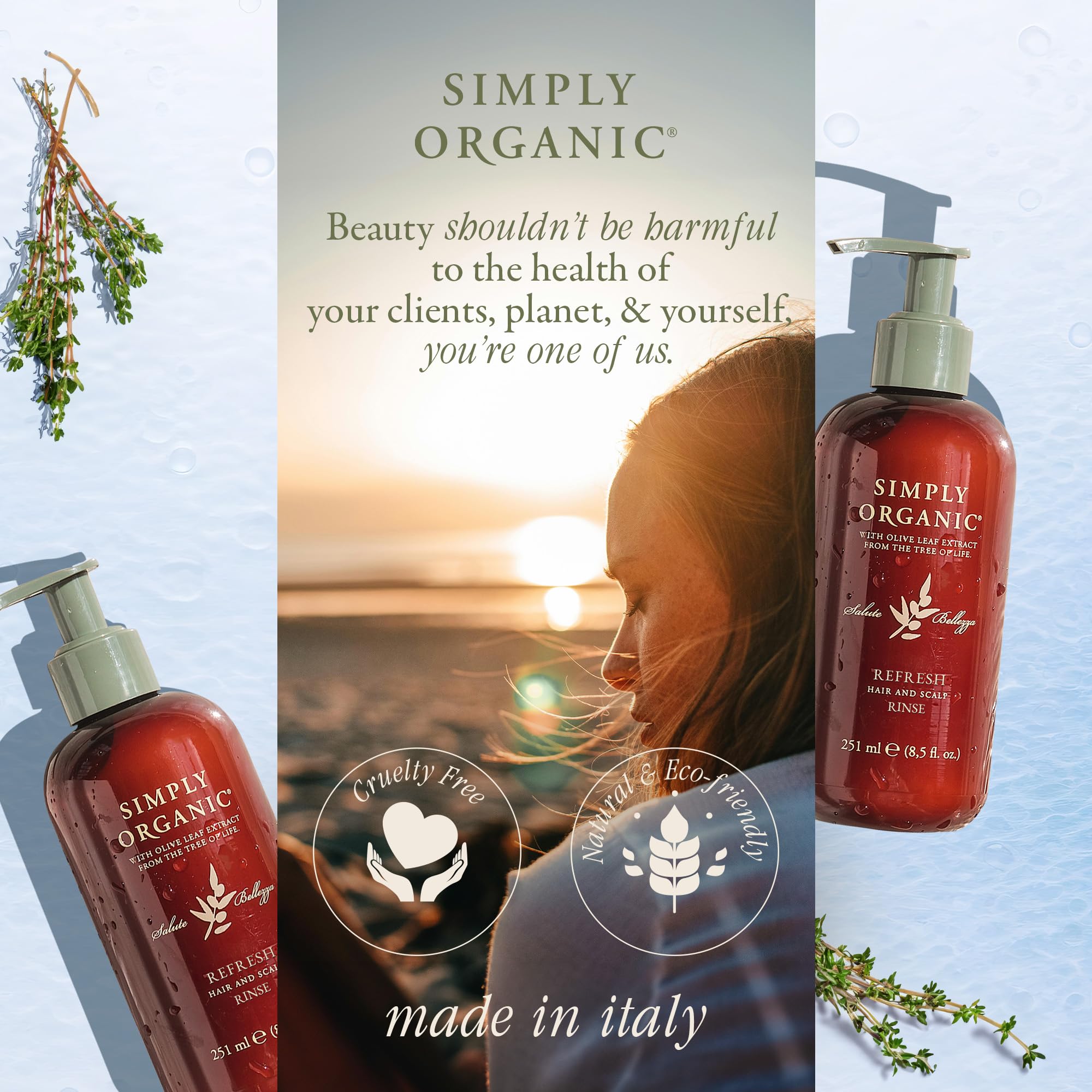 SIMPLY ORGANIC Hair Detox Clarifying Deep Conditioner Scalp Rinse | All-Natural, Cruelty-Free, Made in Italy