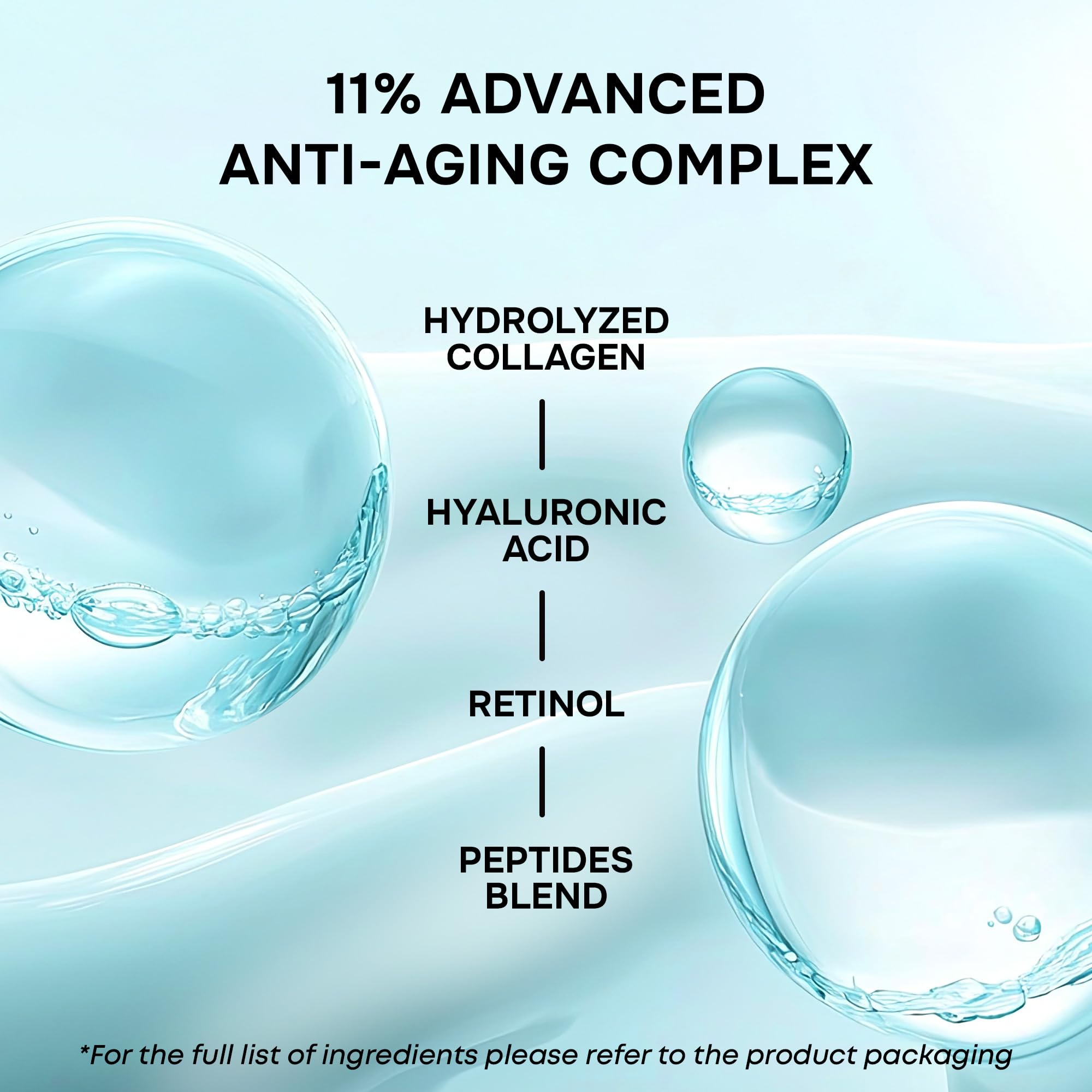 SimplyVital Collagen, Retinol & Hyaluronic Acid Serum – Anti-Aging Daily Moisturizer for Face, Neck & Chest | Made in USA | 1 fl oz