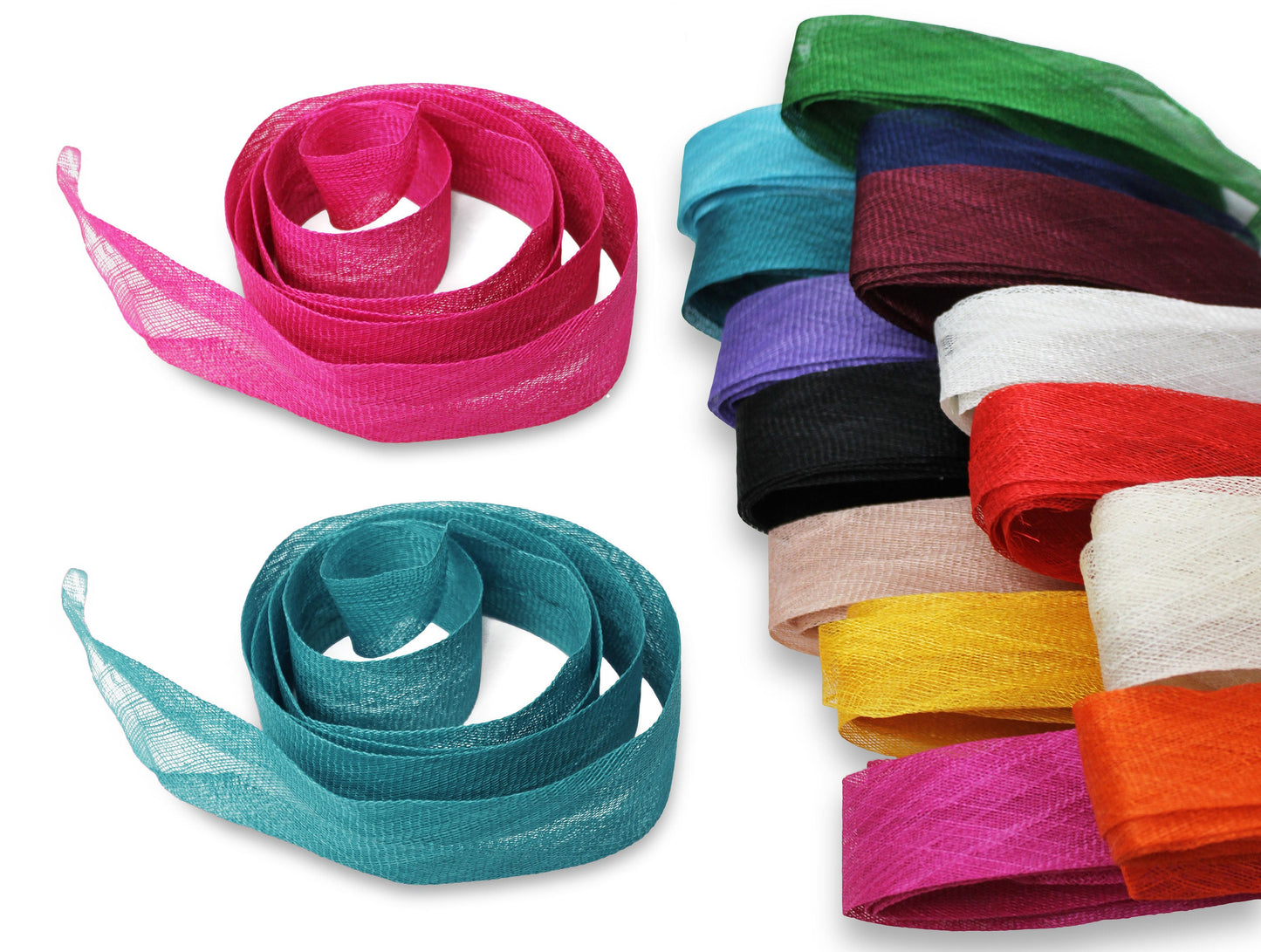 LONG SINAMAY Strip 4cm Width 1.6m Fascinator Hat Making Millinery Trimming bias