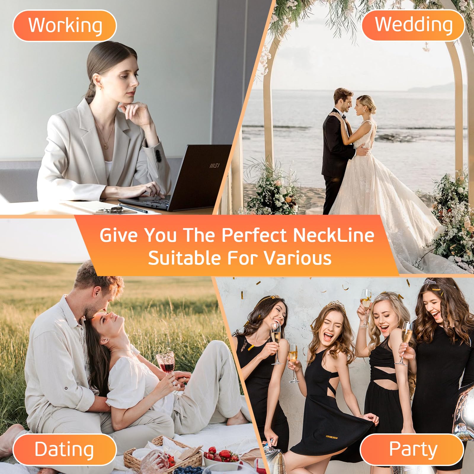 sinBron Neck Tape Lifting Invisible – 30 Patches Instant Neck Lift