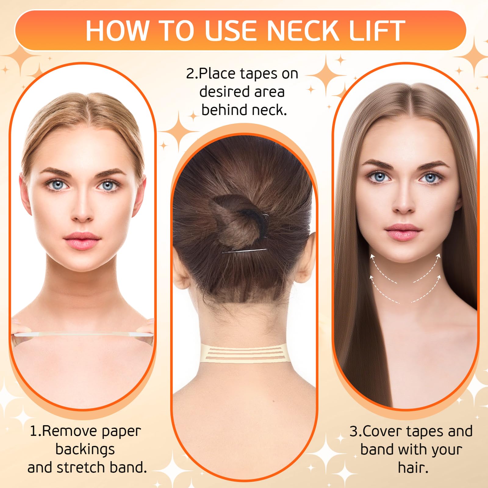 sinBron Neck Tape Lifting Invisible – 30 Patches Instant Neck Lift