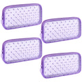 Sinzip 4-Piece Mesh Zipper Pouch Set | See-Through Nylon Travel & Makeup Bags