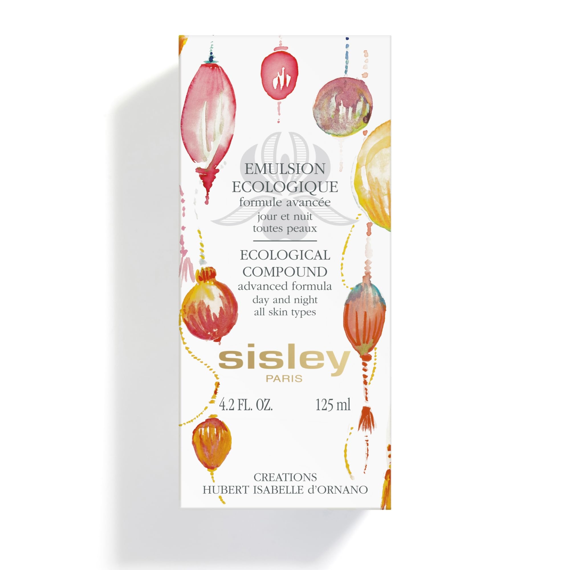 Sisley Paris Ecological Compound Advanced Formula – 125 mL Day & Night Face Cream (All Skin Types, Matte Finish, Limited Lantern Bottle)