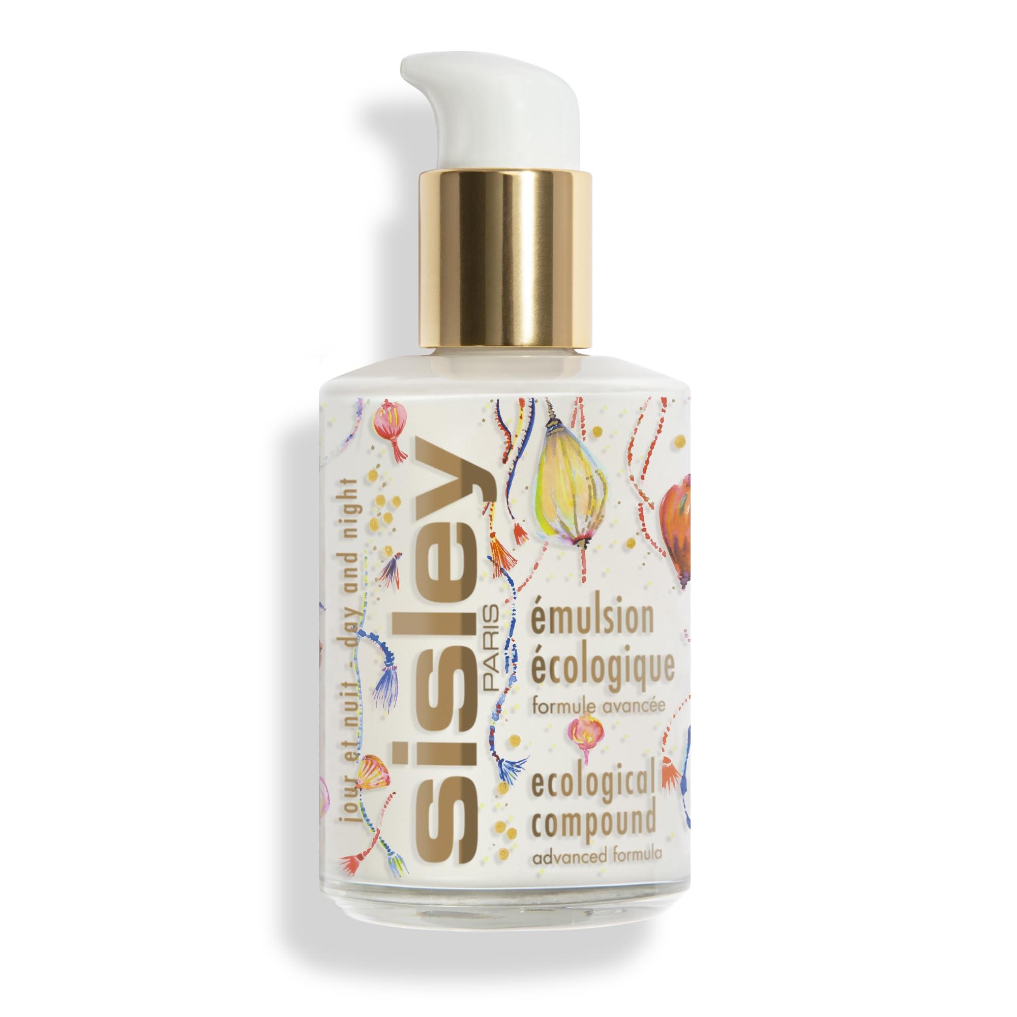 Sisley Paris Ecological Compound Advanced Formula – 125 mL Day & Night Face Cream (All Skin Types, Matte Finish, Limited Lantern Bottle)