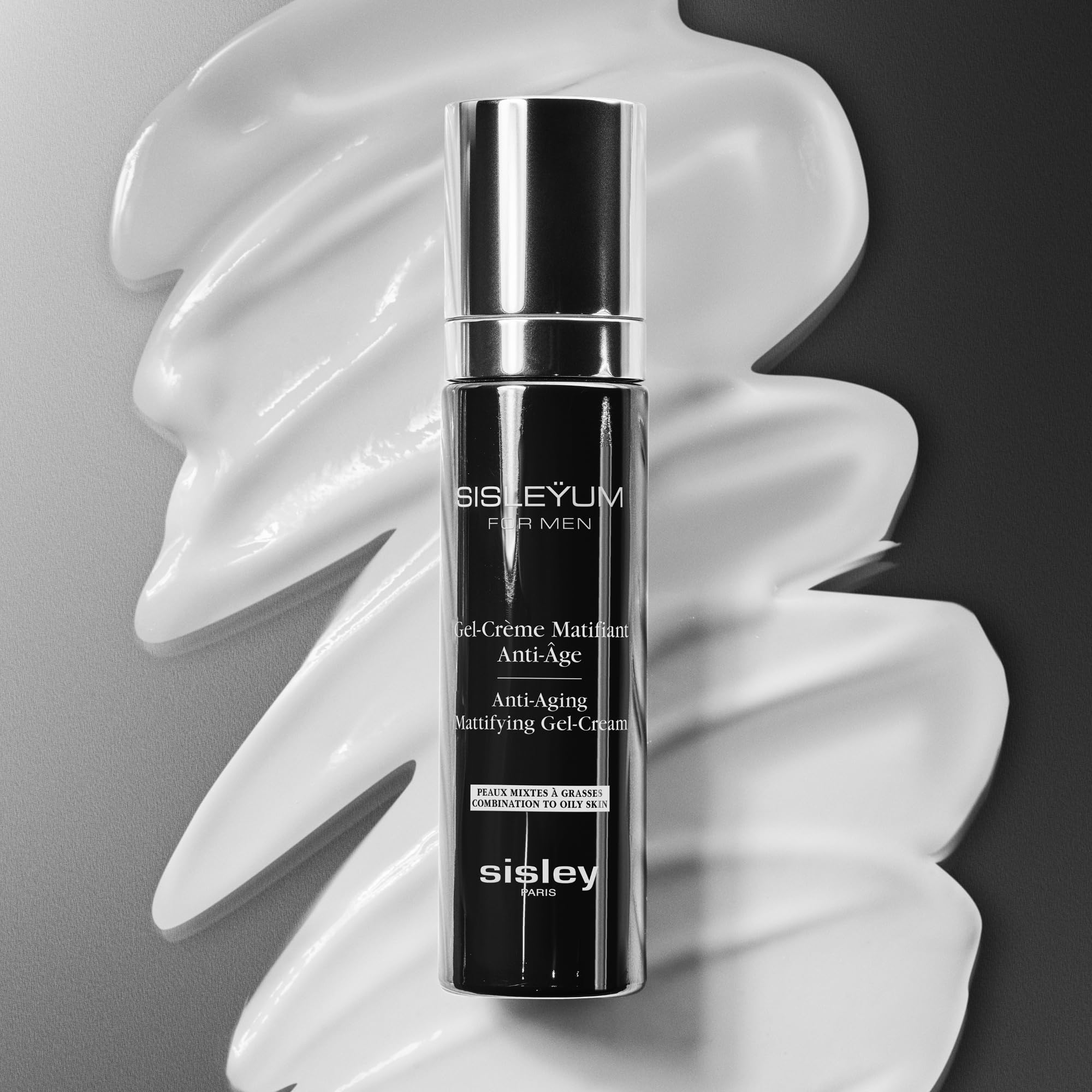 Sisley Paris Sisleyum Anti-Aging Mattifying Gel-Cream for Men – Firm, Smooth & Matte Skin (50 mL)