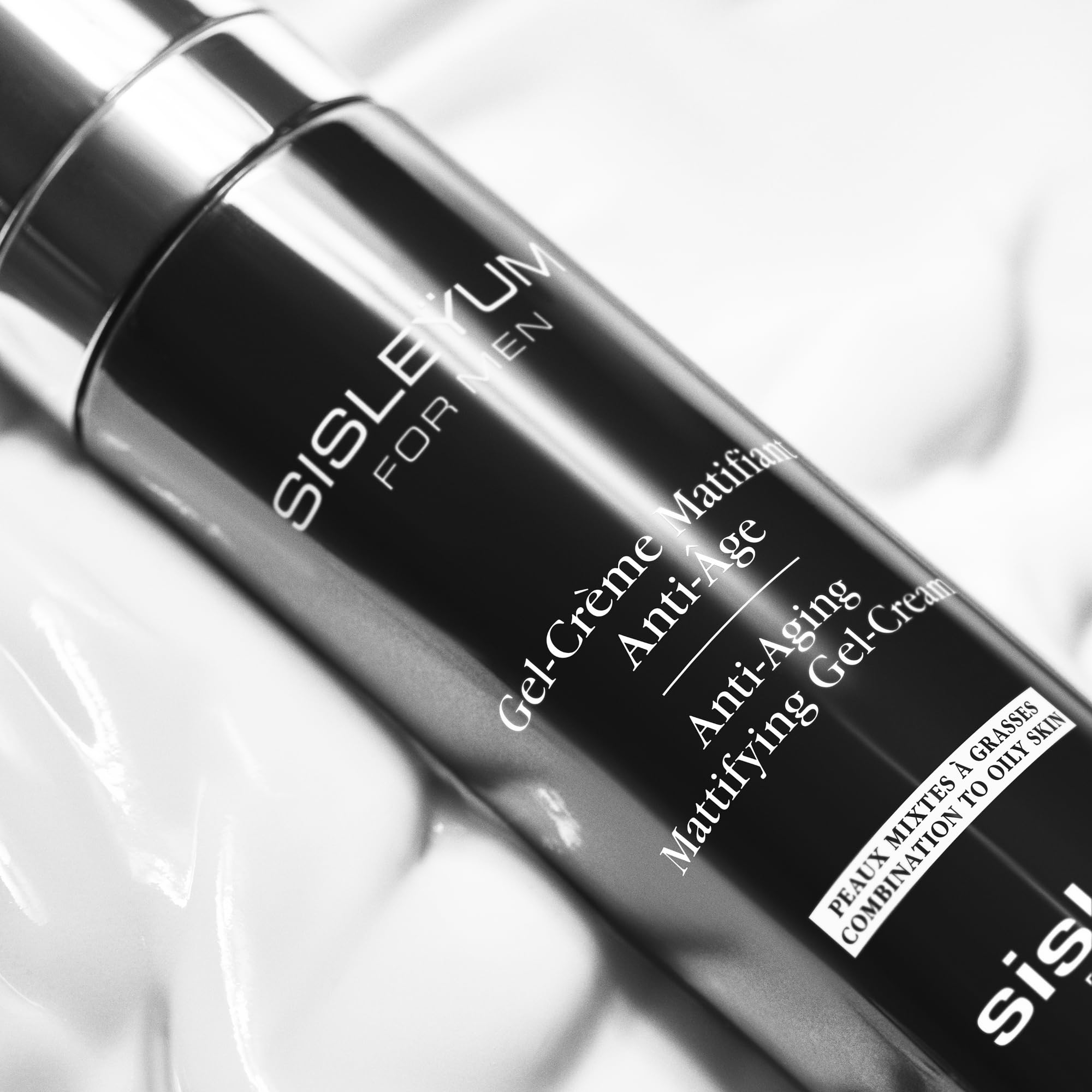 Sisley Paris Sisleyum Anti-Aging Mattifying Gel-Cream for Men – Firm, Smooth & Matte Skin (50 mL)