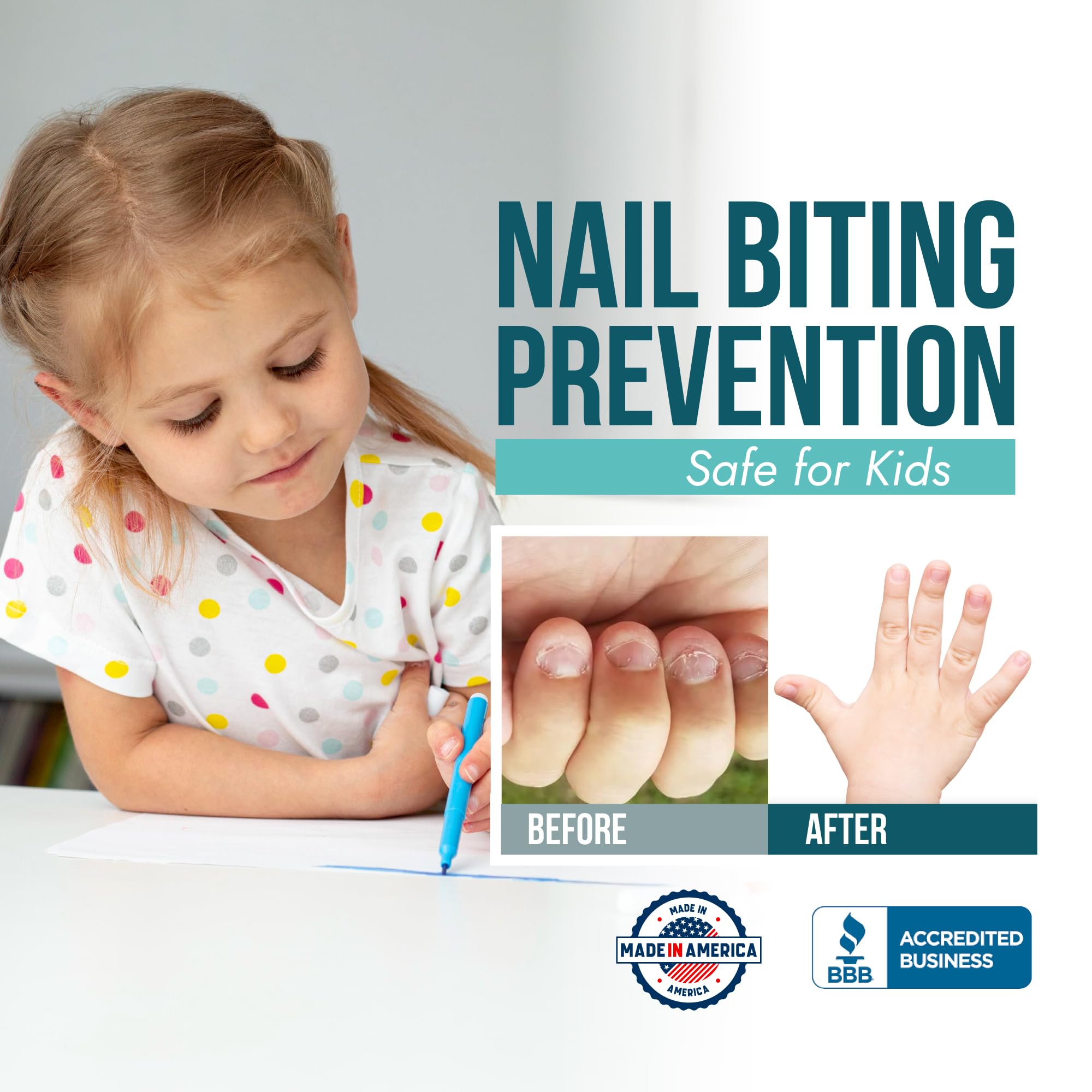 SISQUOC HEALTHCARE Stop Nail Biting Treatment – Clear Bitter Nail Polish for All Ages (3x0.5 fl oz)