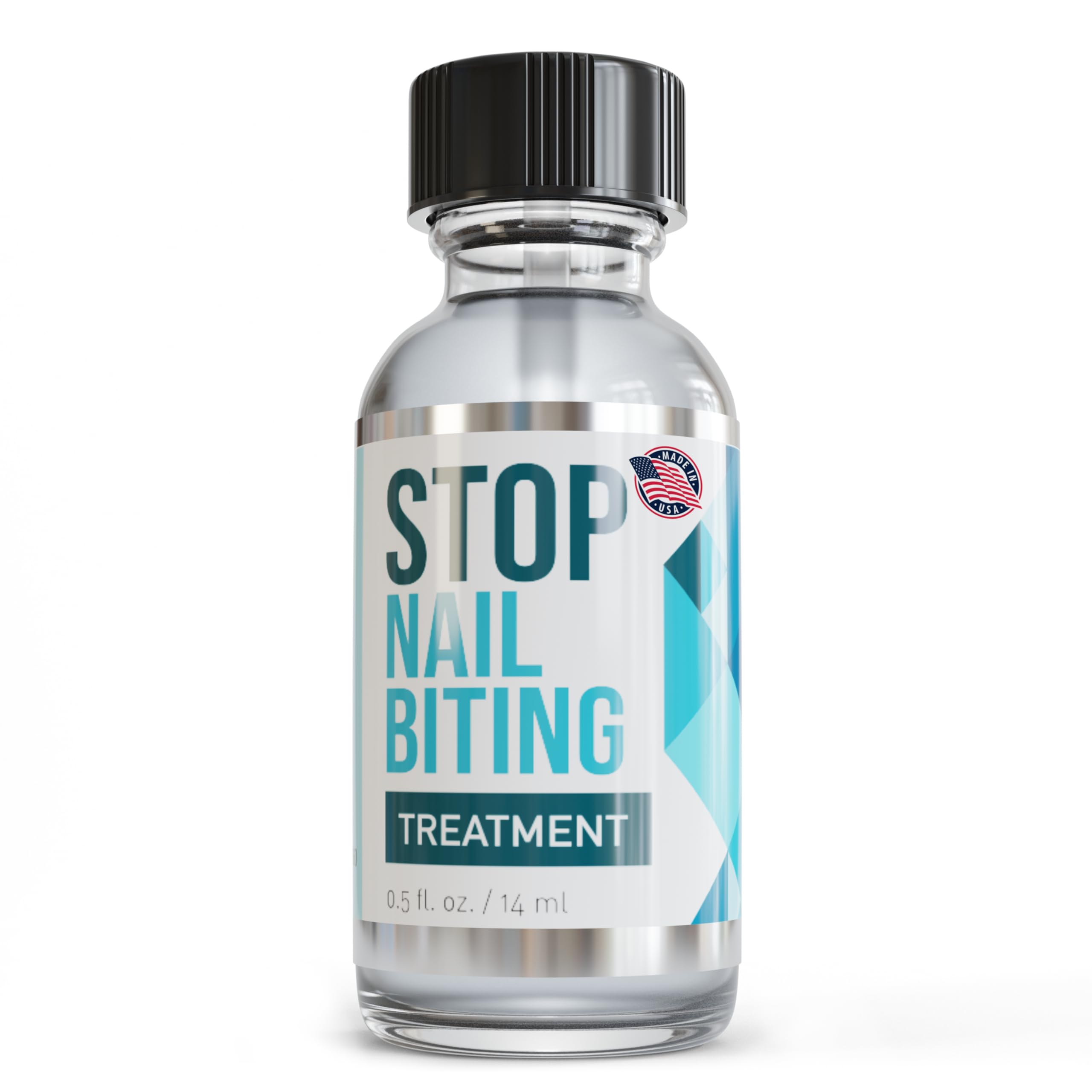 Stop Nail Biting Polish for Kids — Clear Bitter Deterrent, Easy Application (SISQUOC HEALTHCARE, 0.5 fl oz)
