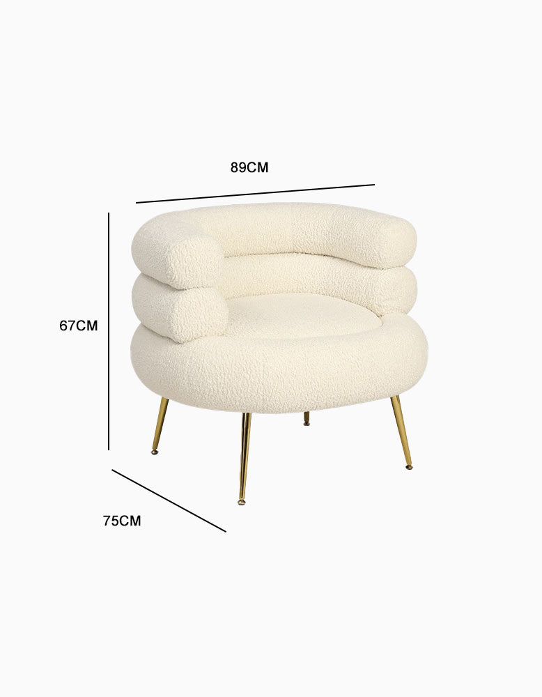 Demure Armchair, Boucle