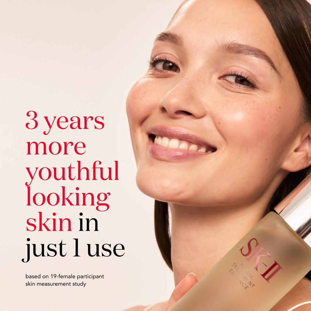 SK-II Glow Up Duo: Anti-Aging Skin Care Set with Facial Treatment Essence & 3 Hydrating Masks (4 Count)