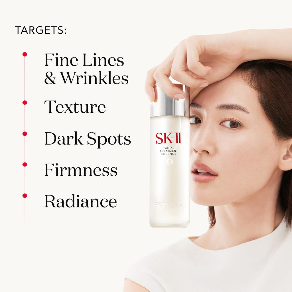 SK-II Facial Treatment Essence – Anti-Aging Essence for Fine Lines, Texture Refinement, and Glow (11.2 oz)