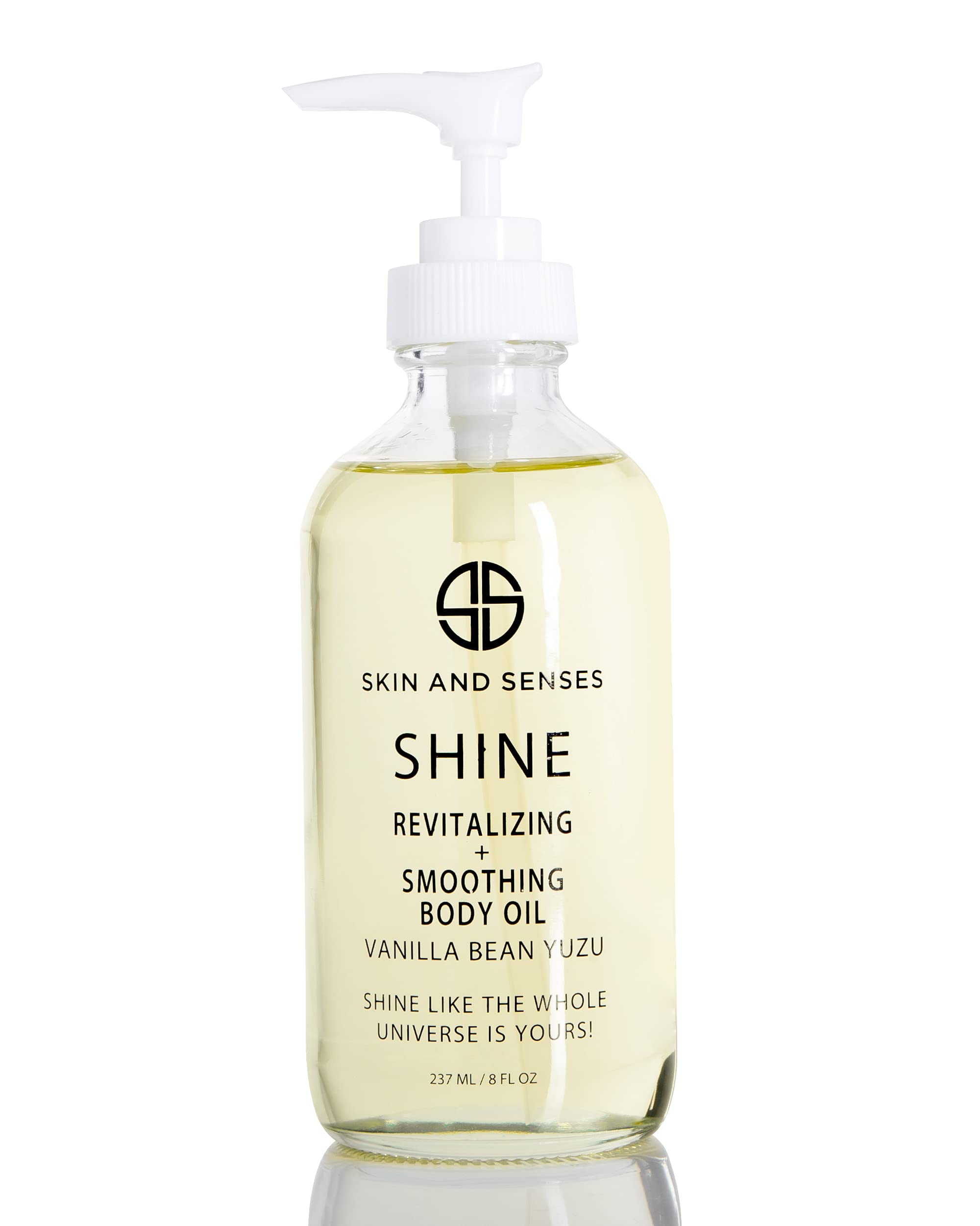 Skin And Senses Shine Body Oil Vanilla Bean Yuzu – 100% Natural