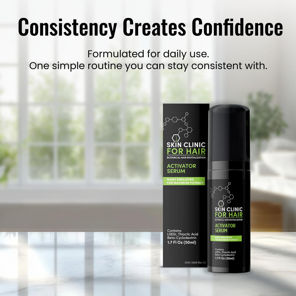 Botanical Hair Loss Foaming Serum by Skin Clinic for Hair — Saw Palmetto & Plant-Based Density Support