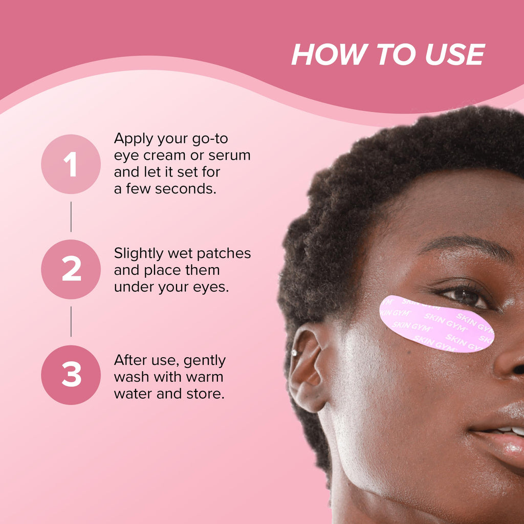 SKIN GYM Re-Usable Eye Mask – Medical-Grade Silicone for Under-Eye Hydration
