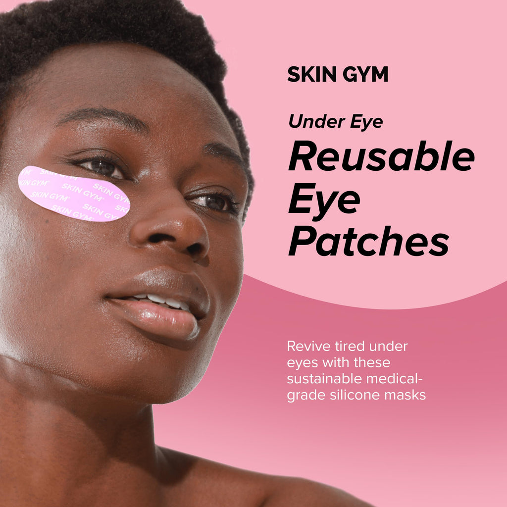SKIN GYM Re-Usable Eye Mask – Medical-Grade Silicone for Under-Eye Hydration