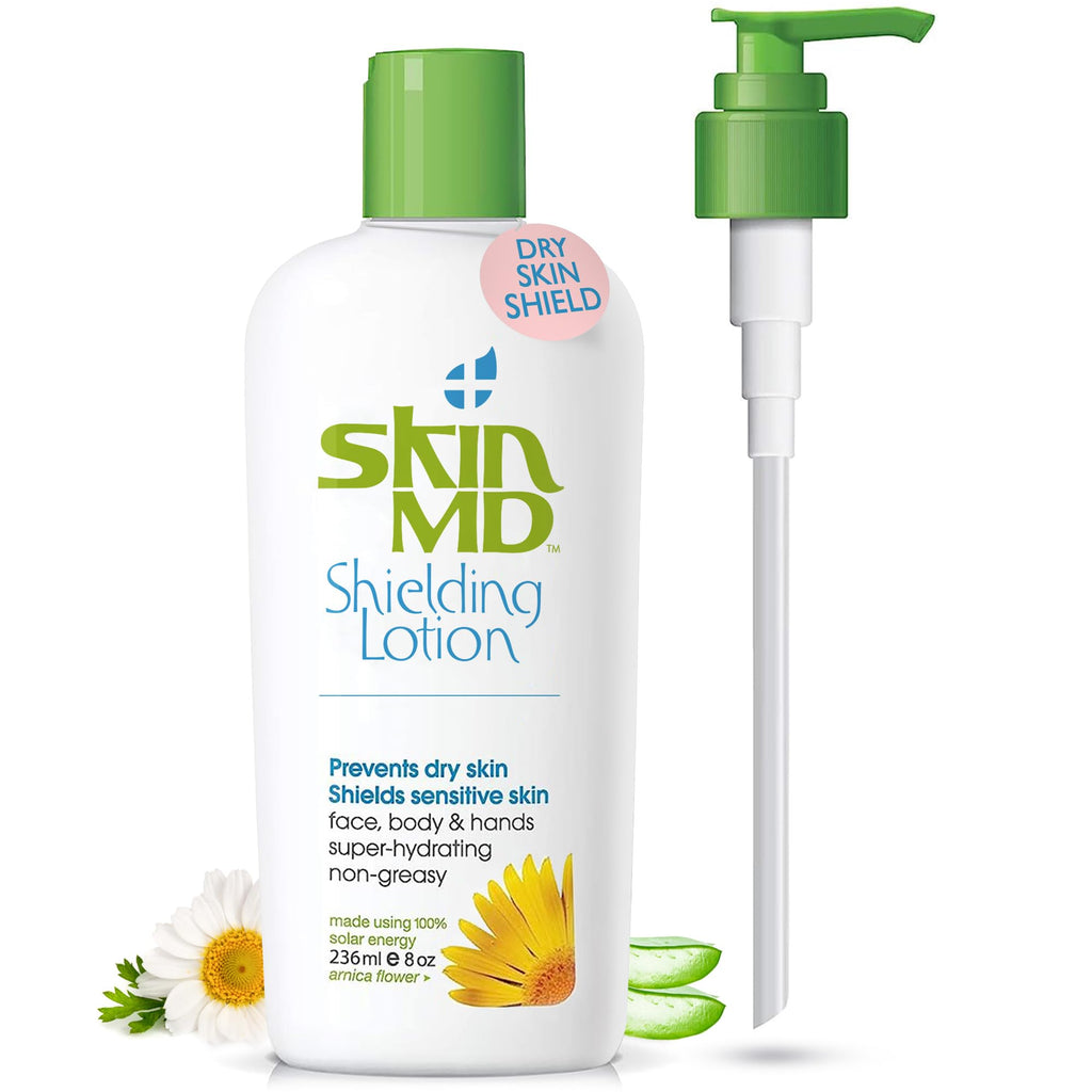 Skin MD Shielding Lotion – Fragrance-Free, Hypoallergenic Moisturizer for Face, Body & Hands | 8oz
