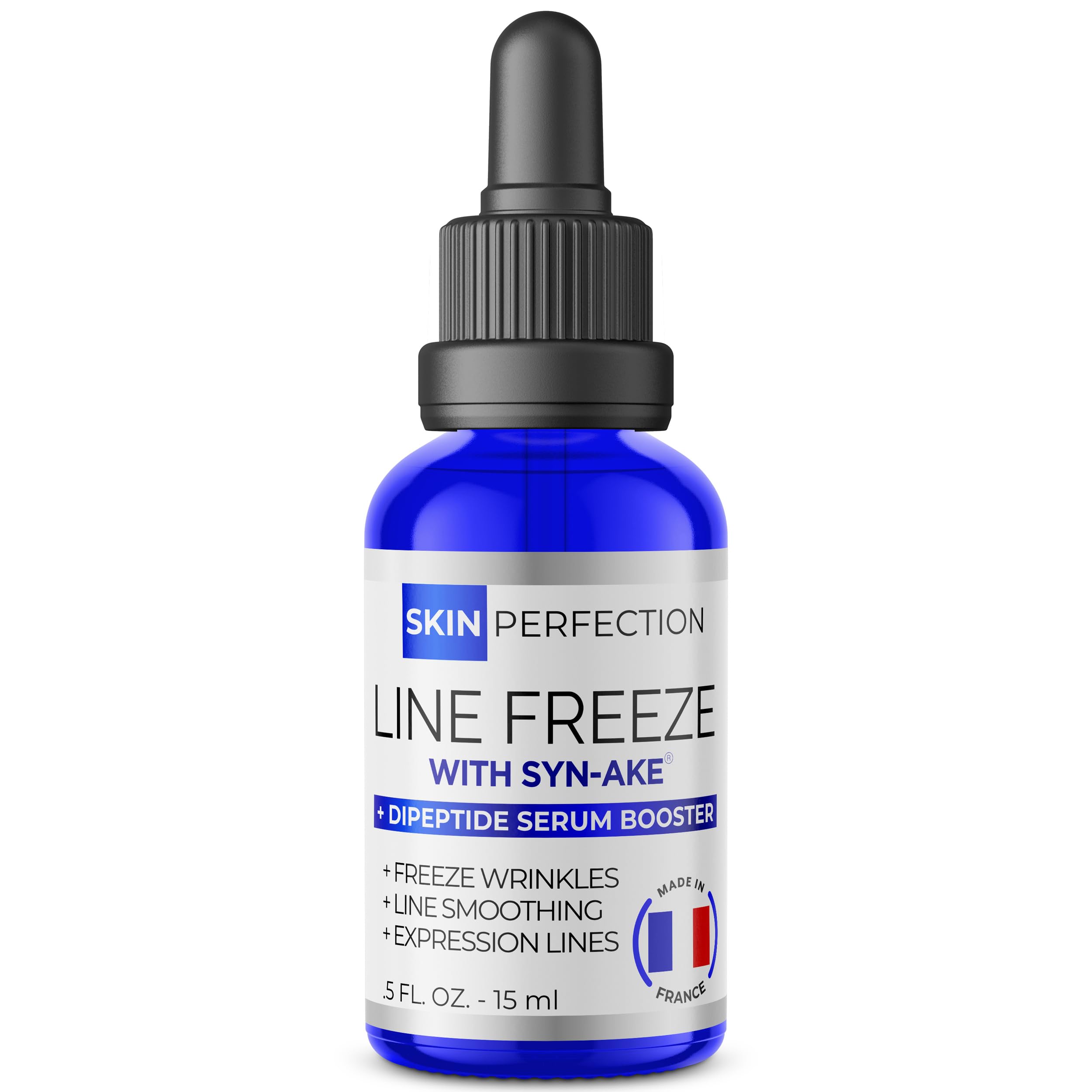 Skin Perfection Syn-AKE Serum Booster – DIY Peptide Anti-Aging for Expression Lines, 0.5 oz