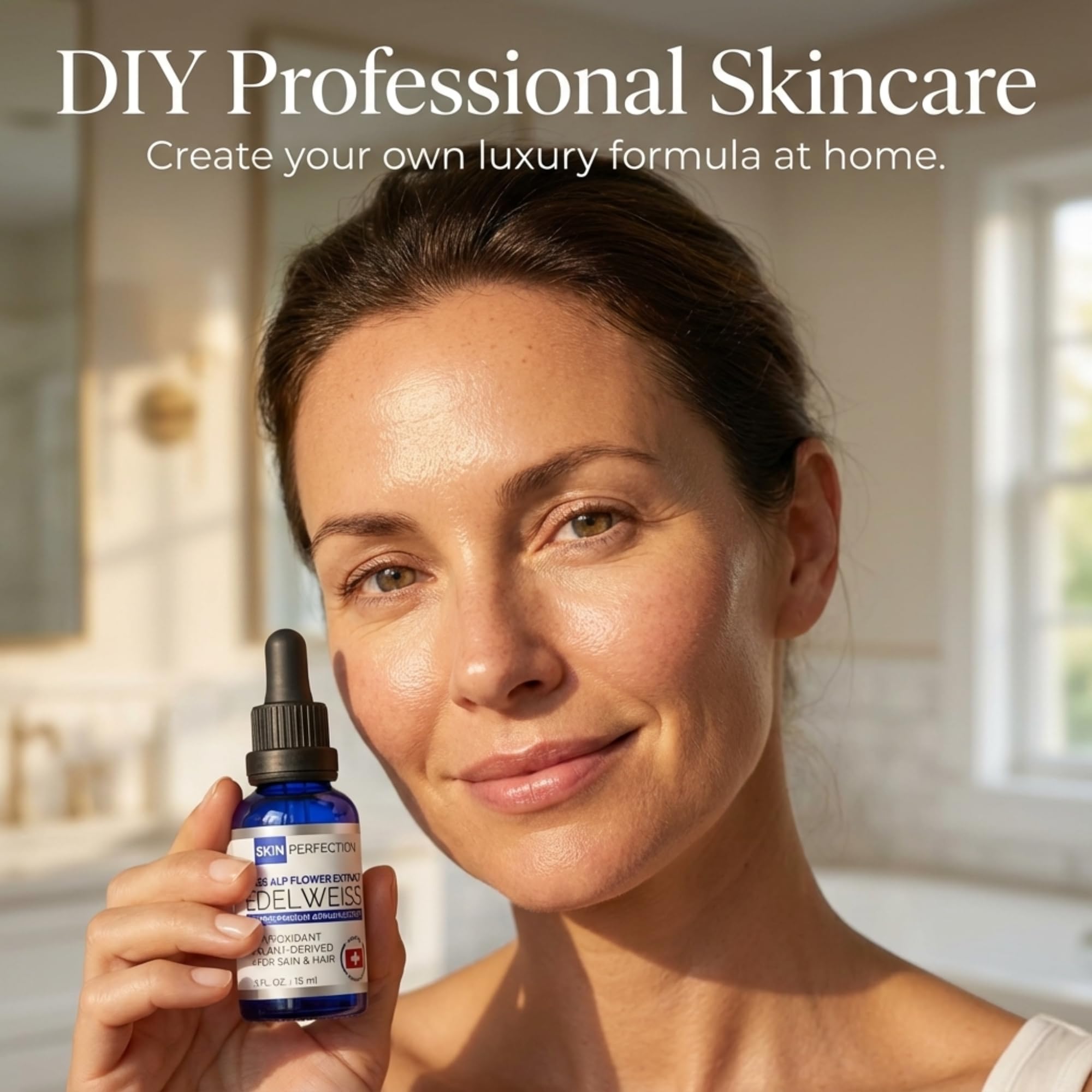 Skin Perfection Edelweiss Serum Booster – Natural Antioxidant Extract for DIY Skincare