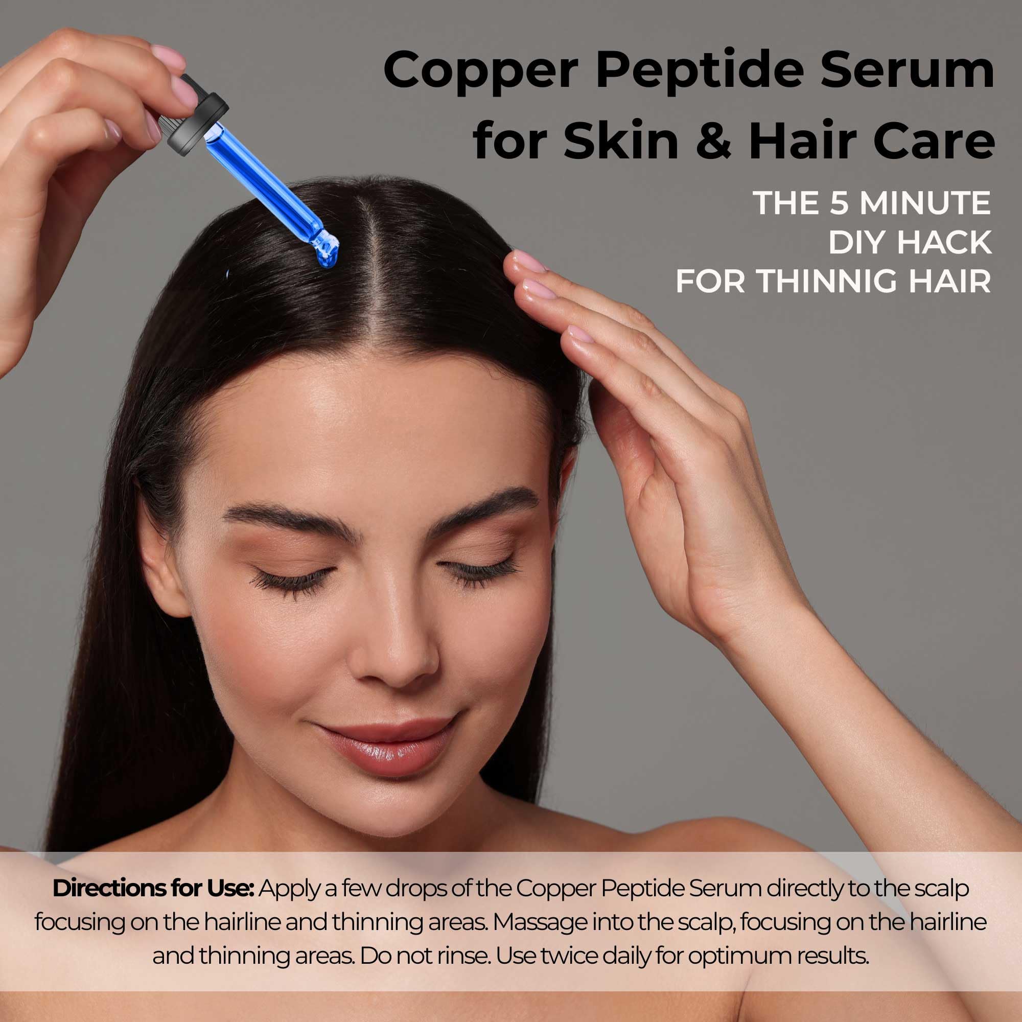 Skin Perfection GHK-Cu Copper Peptide Powder – DIY Serum Ingredient, 99.7%+ Pure for Skin & Hair