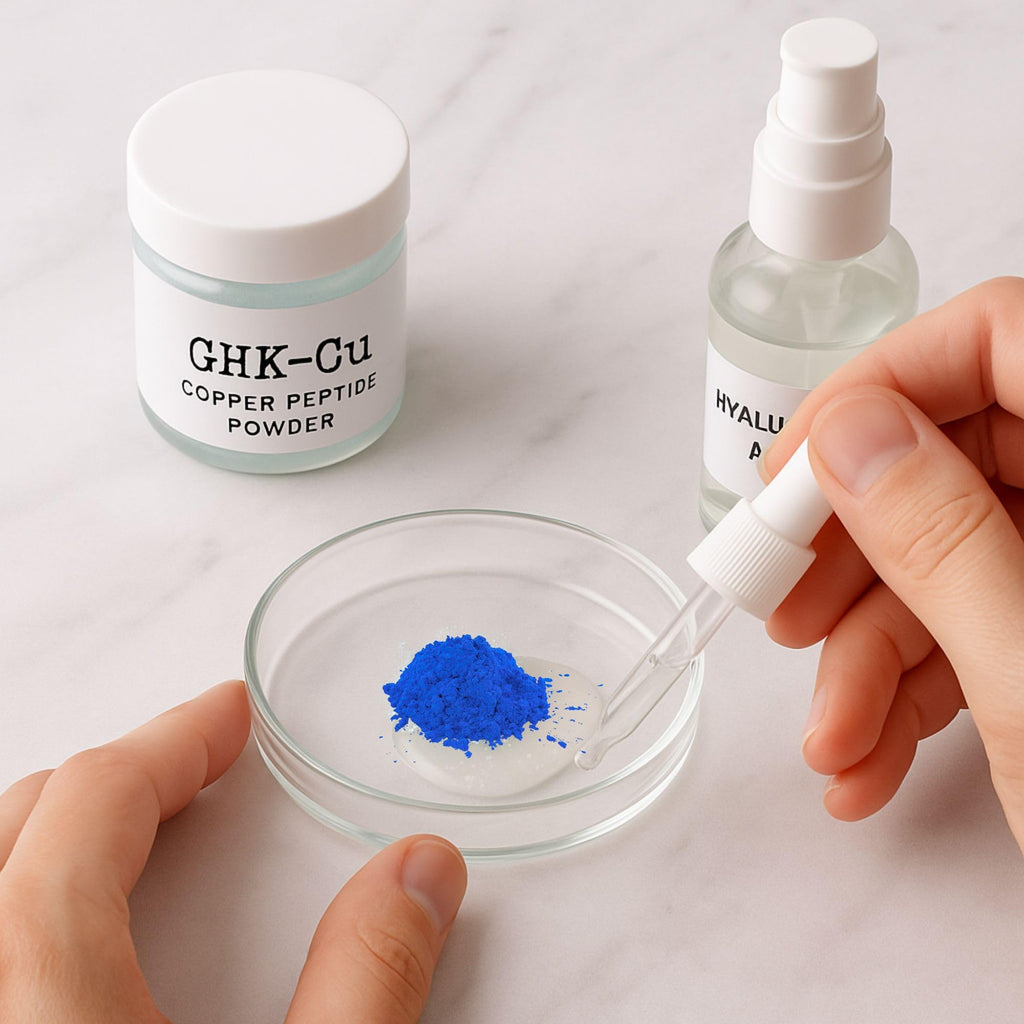 Skin Perfection GHK-Cu Copper Peptide Powder – DIY Serum Ingredient, 99.7%+ Pure for Skin & Hair
