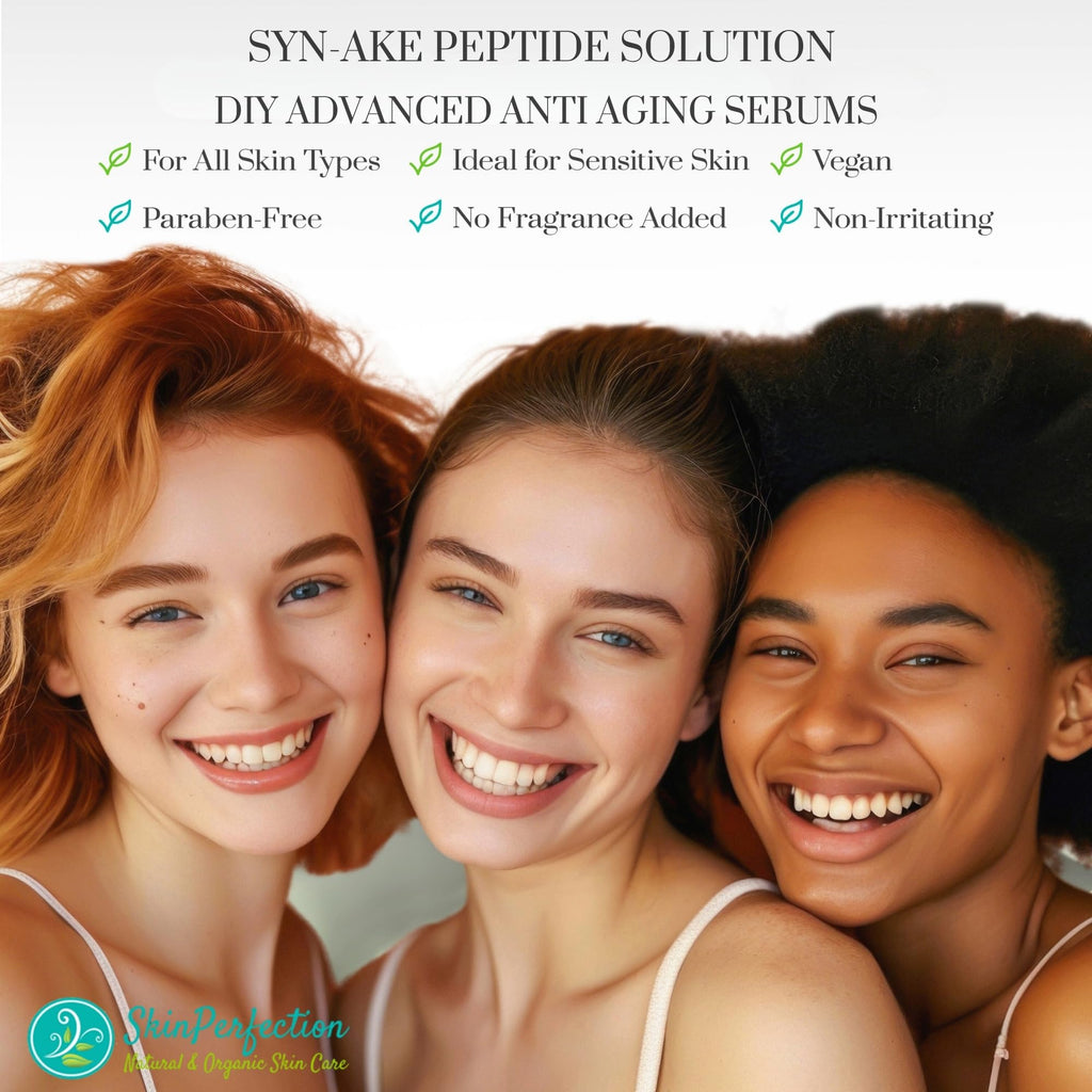 Skin Perfection Syn-AKE Serum Booster – DIY Peptide Anti-Aging for Expression Lines, 0.5 oz
