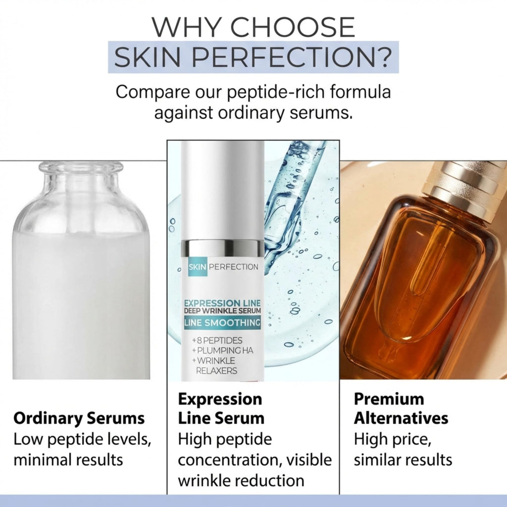 Skin Perfection Multi-Peptide Serum – 8 Clinical-Strength Actives for Expression Lines