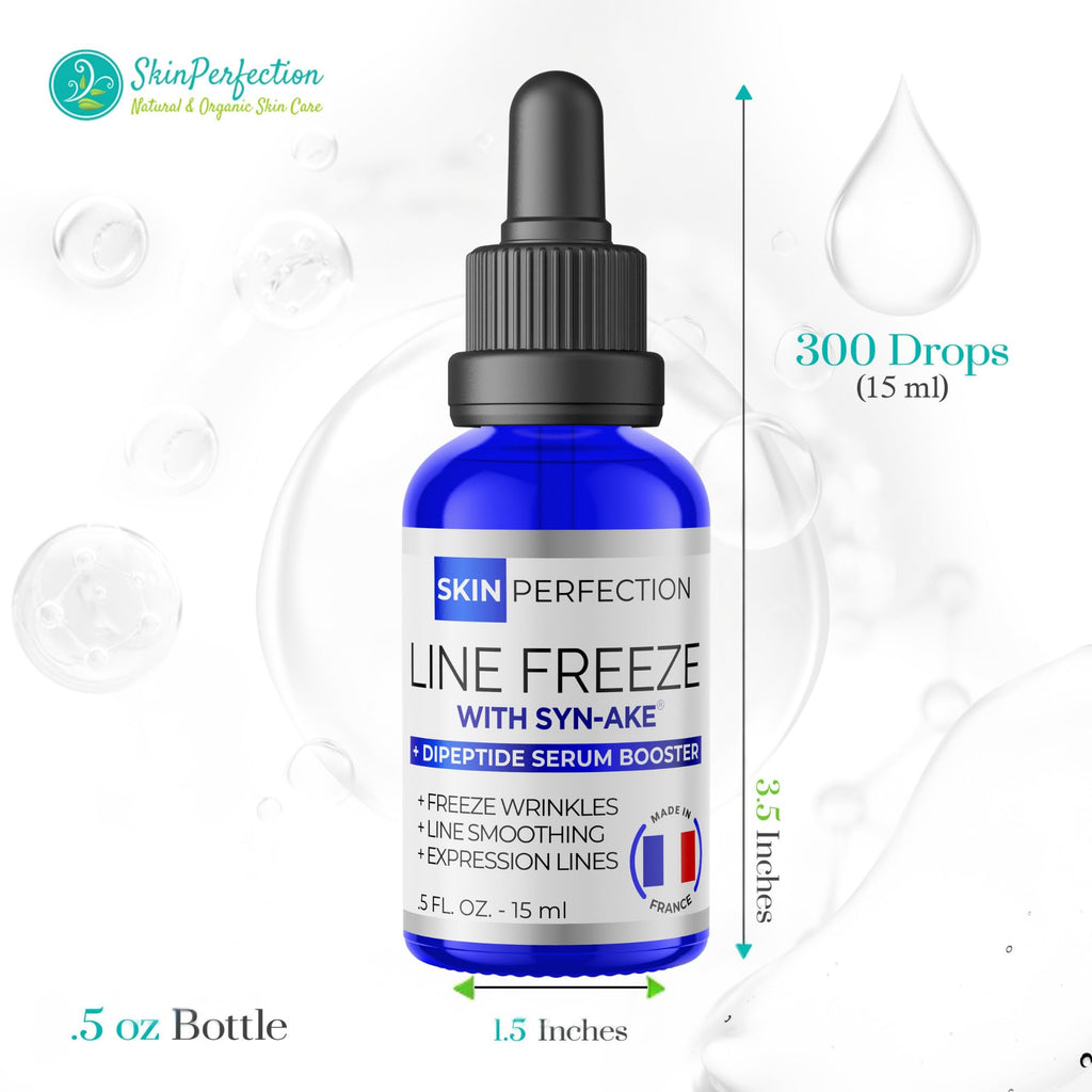 Skin Perfection Syn-AKE Serum Booster – DIY Peptide Anti-Aging for Expression Lines, 0.5 oz