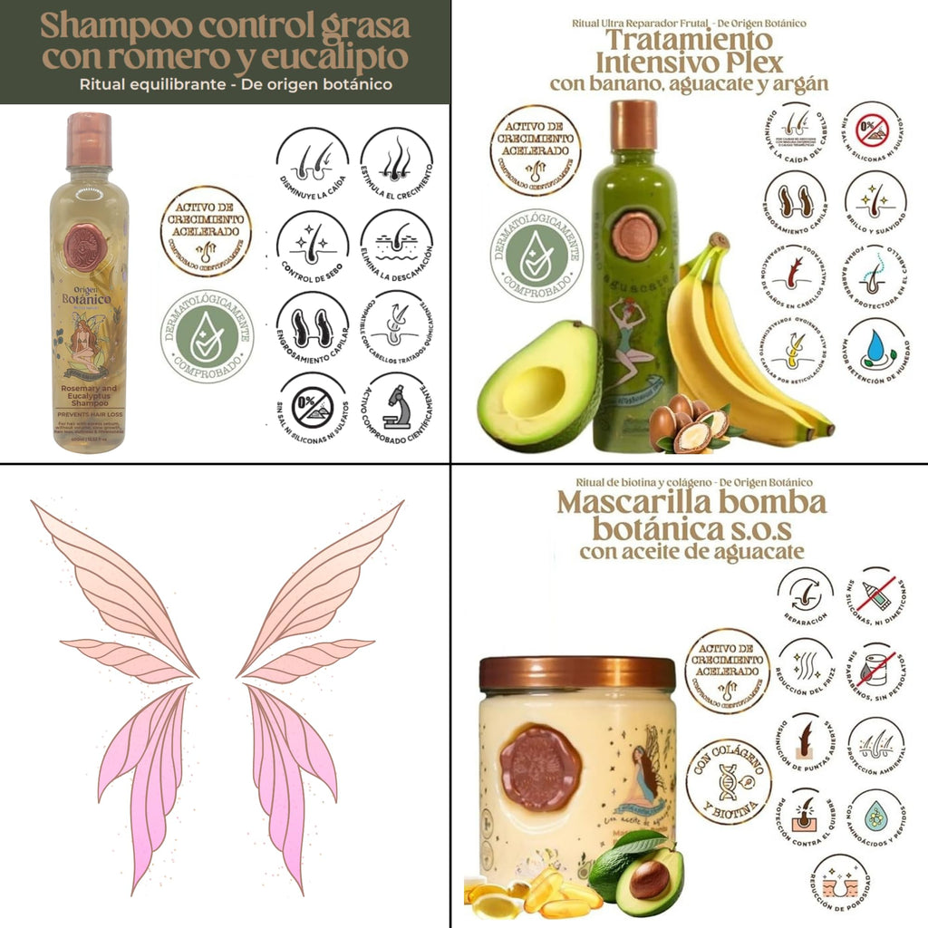 Skin Revolution Ritual Botanico Organic Keratin Kit | Safe, Vegan Hair Straightening (Colombia)