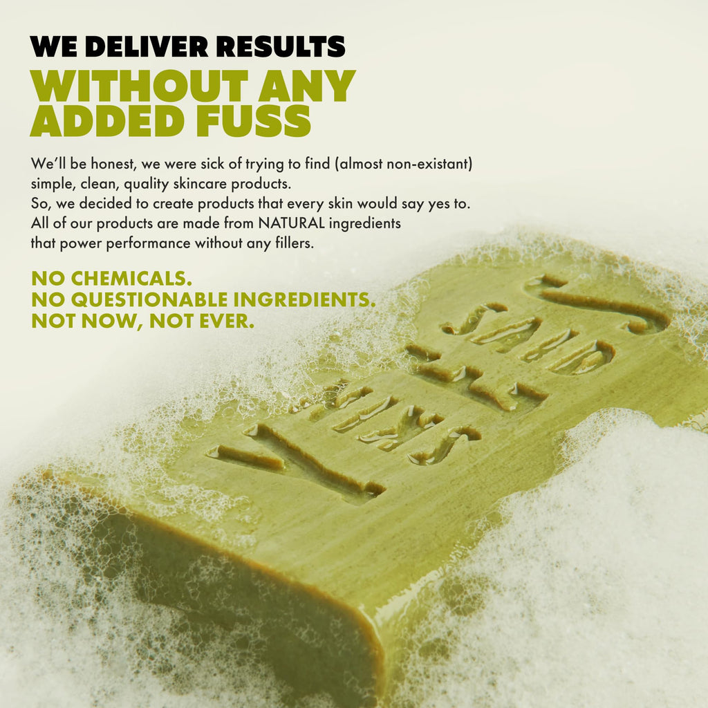 Skin Said Yes - Pure Olive Oil Soap Bar Set of 4 | Made in Greece | 7.2 oz per Bar