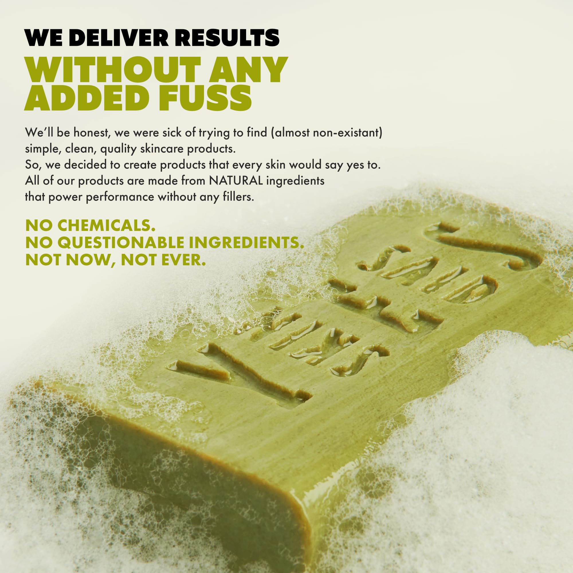 Skin Said Yes - Pure Olive Oil Soap Bar Set of 4 | Made in Greece | 7.2 oz per Bar