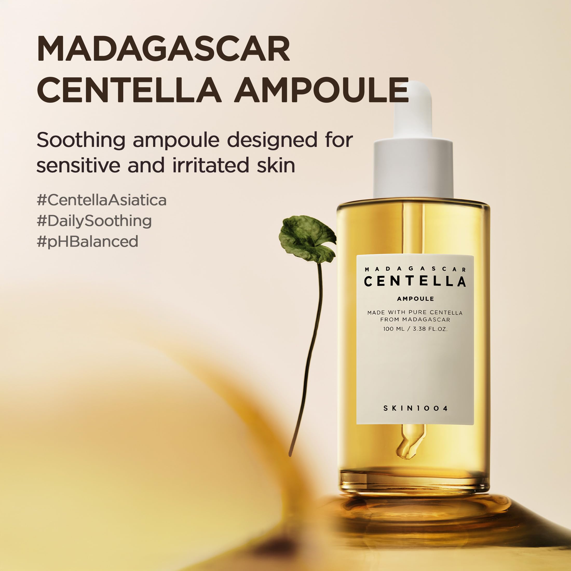 SKIN1004 Madagascar Centella Ampoule - Hydrating Soothing Serum for Skin Balance (3.38 fl oz)