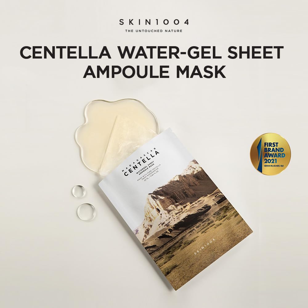 SKIN1004 Madagascar Centella Watergel Sheet Ampoule Mask (1 Box, 5 Sheets)