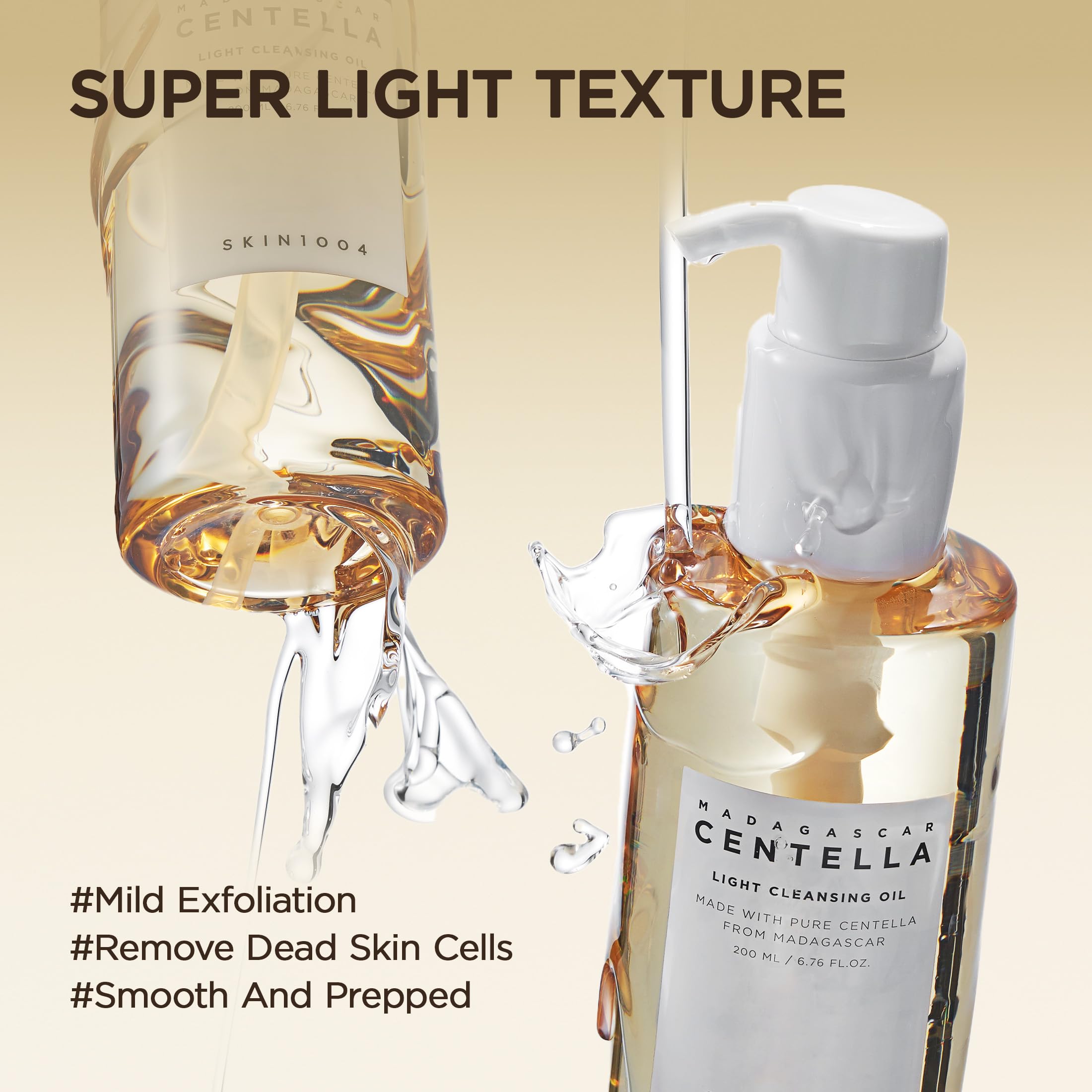 SKIN1004 Madagascar Centella Light Cleansing Oil 200ml – Gentle Face Cleanser