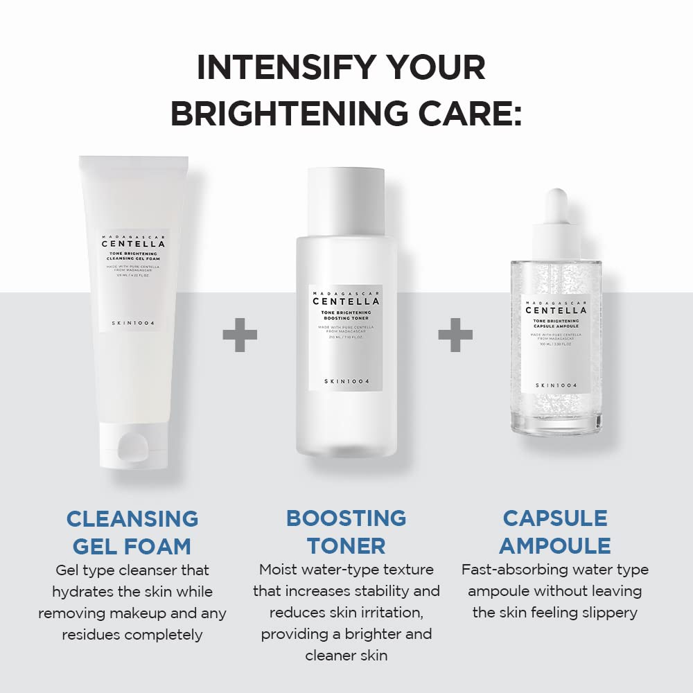 SKIN1004 Madagascar Centella Tone Brightening Capsule Ampoule 100 ml – Calming Moisture for Sensitive Skin