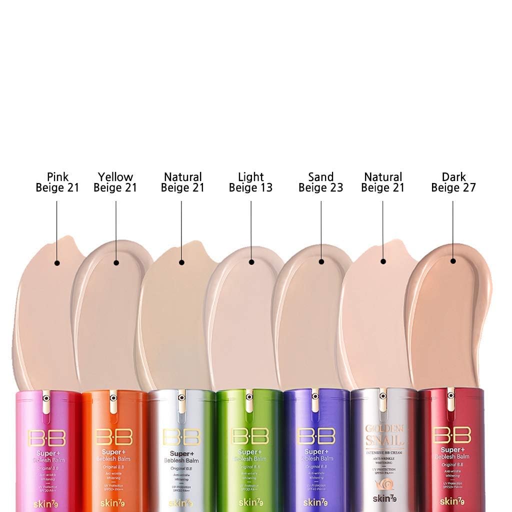 SKIN79 Super Plus Beblesh Pink BB Cream 2 Pack – Pink 21, US Version, Flawless Radiant Base