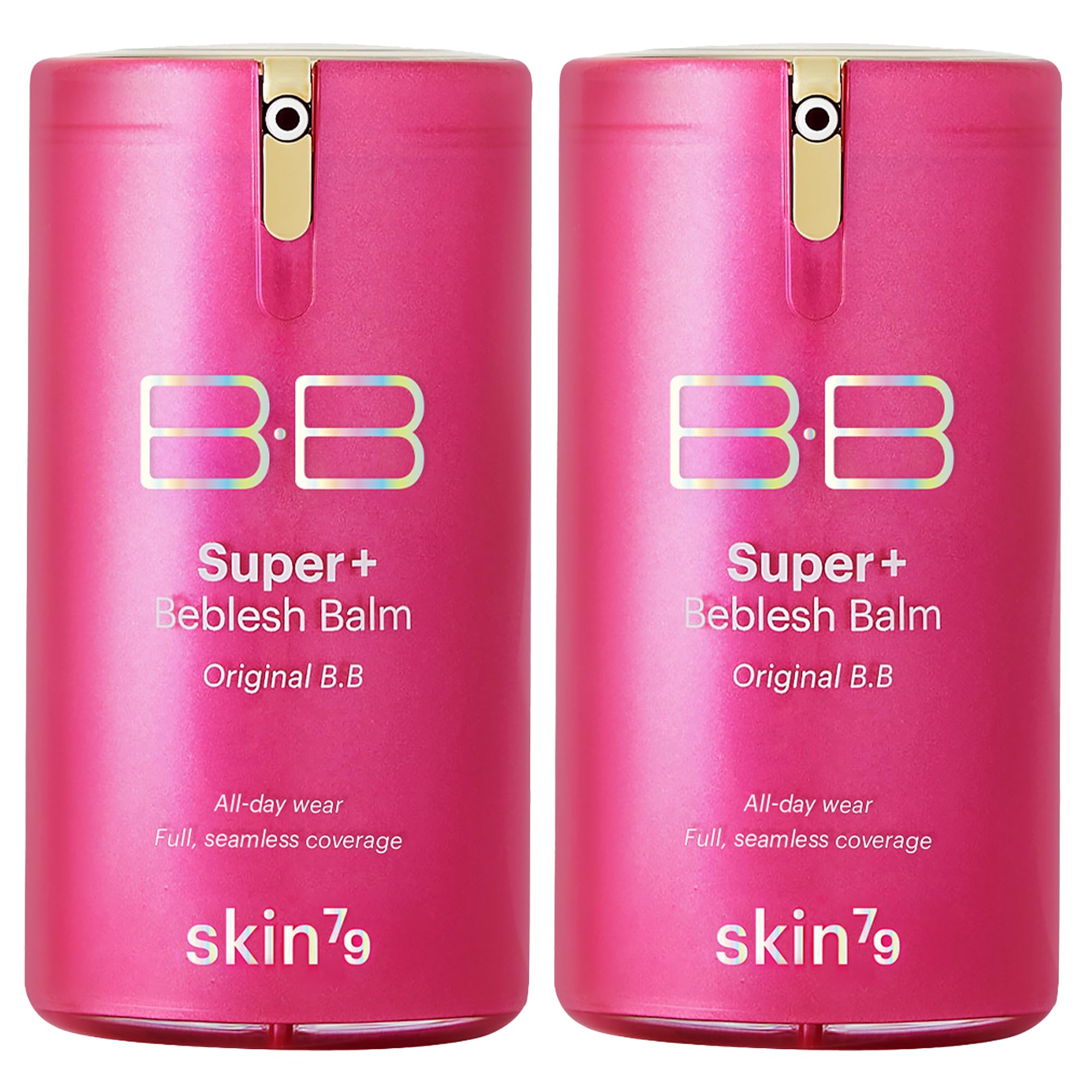 SKIN79 Super Plus Beblesh Pink BB Cream 2 Pack – Pink 21, US Version, Flawless Radiant Base