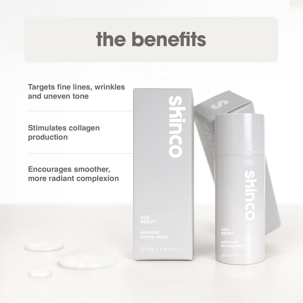 SkinCo Age Reset Advanced Retinol Serum – 1% Liposome Delivery with Hyaluronic Acid & Botanicals | Smooths Fine Lines & Brightens (1 fl oz)