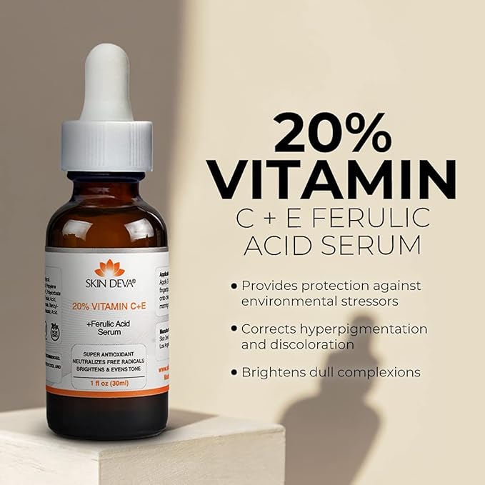 SKIN DEVA 20% Vitamin C + E  with  Ferulic Acid Serum 30ML