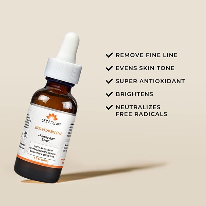 SKIN DEVA 20% Vitamin C + E  with  Ferulic Acid Serum 30ML