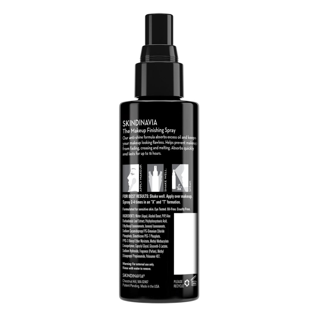 Skindinavia Oil Control Primer Spray & Finishing Spray – Shine Reduction, Pore Minimizing, Long-Lasting Wear (2 x 4 fl oz)