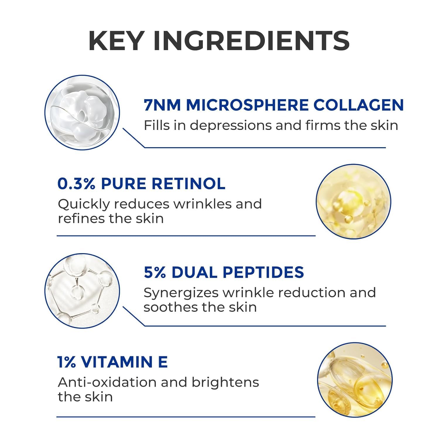 SKINERSE Retinol Serum for Face – Anti-Aging, Vitamin E, Pore Minimizer, 1 oz