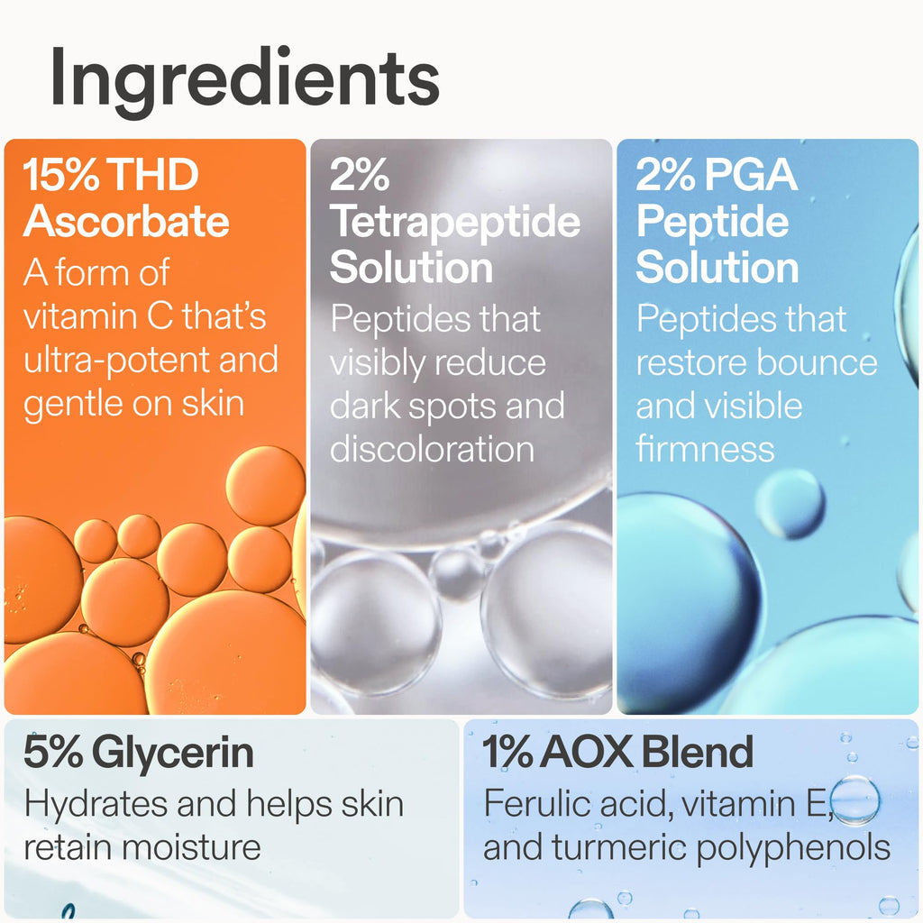 Skinfix Brighten + Firm 15% Vitamin C Serum for Face | Fade Dark Spots & Fine Lines