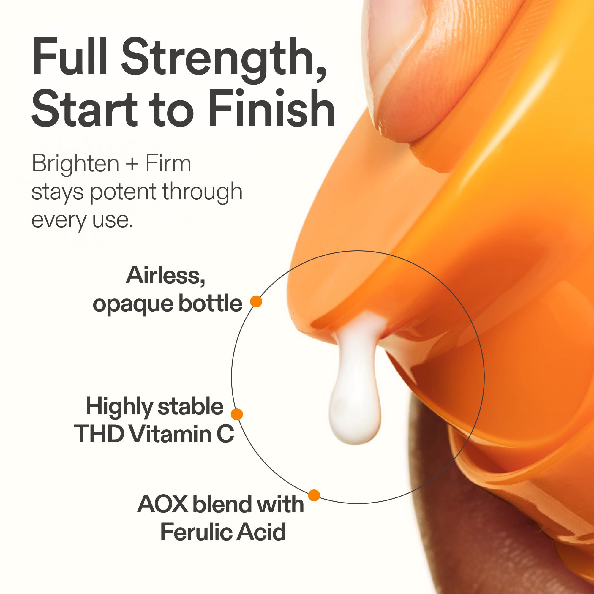 Skinfix Brighten + Firm 15% Vitamin C Serum for Face | Fade Dark Spots & Fine Lines