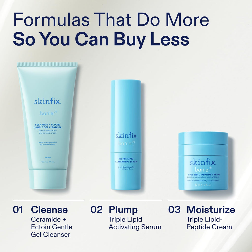 Skinfix Ceramide + Ectoin Gentle Gel Cleanser – 5 oz | Removes Makeup & SPF | Vegan & Cruelty-Free