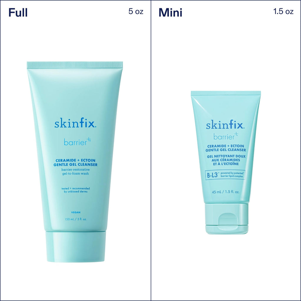 Skinfix Ceramide + Ectoin Gentle Gel Cleanser – 5 oz | Removes Makeup & SPF | Vegan & Cruelty-Free
