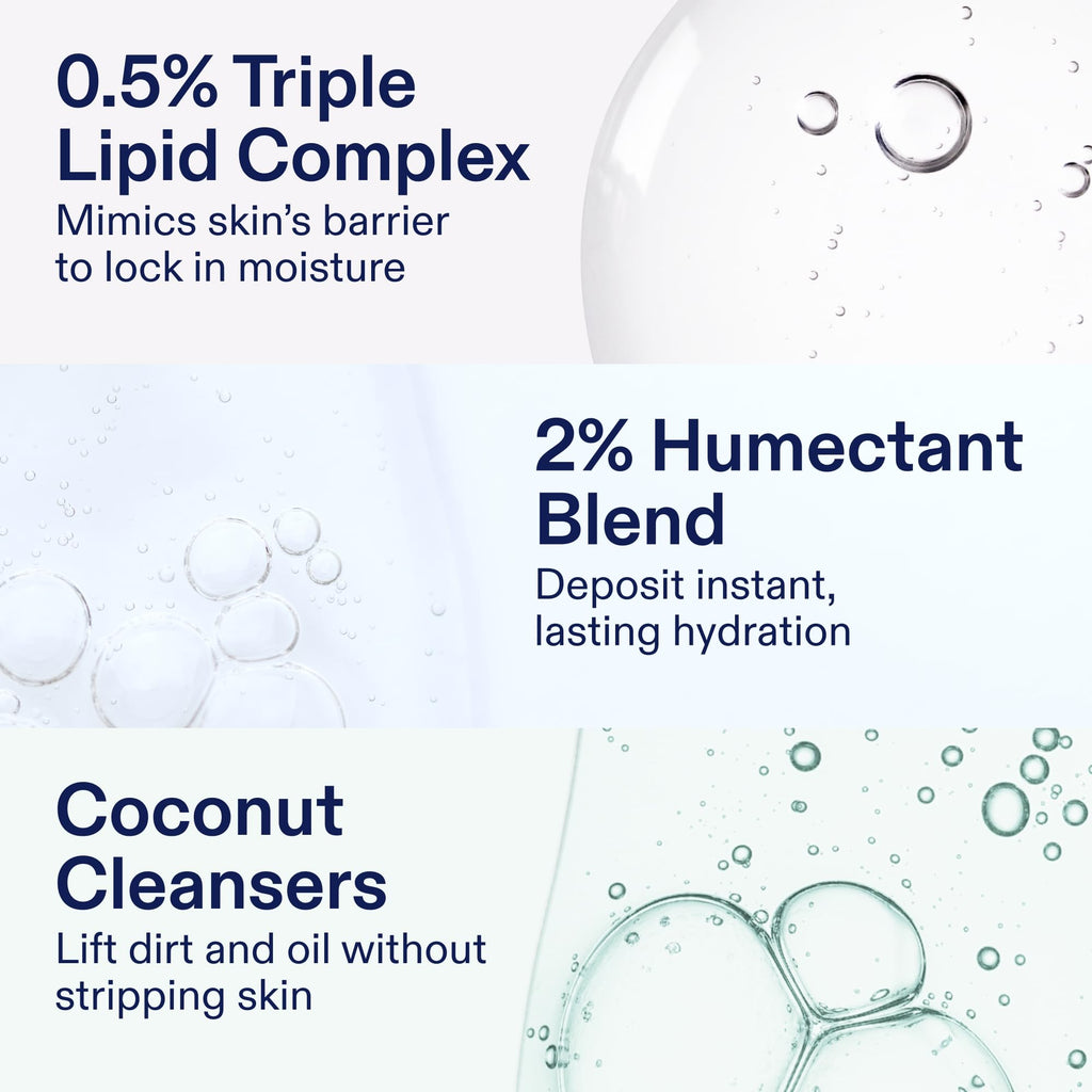 Skinfix Ceramide + Ectoin Gentle Gel Cleanser – 5 oz | Removes Makeup & SPF | Vegan & Cruelty-Free