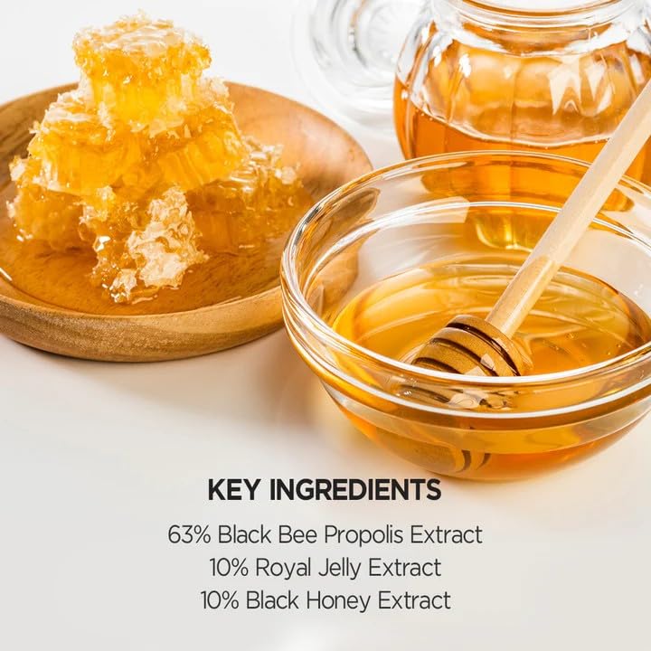 SKINFOOD 1957 Royal Honey Propolis Enrich Essence – 63% Black Bee Propolis & 10% Royal Jelly Extract Serum | 50ml