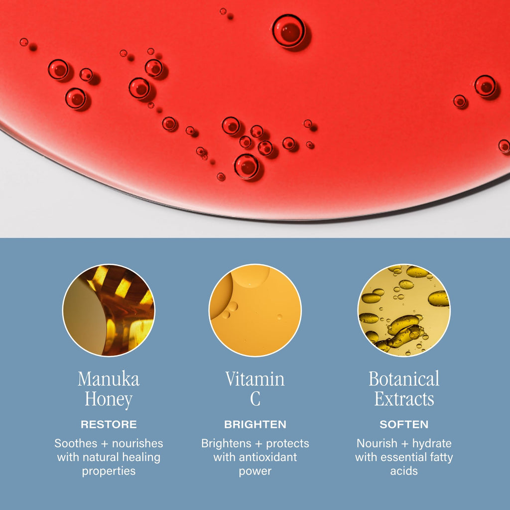 SKINN Luminous Crimson Lip Oil — Hydrating Vitamin C & Manuka Honey